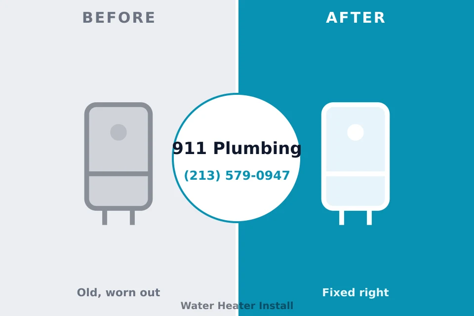 Before and after: plumbing company Berryville, VA